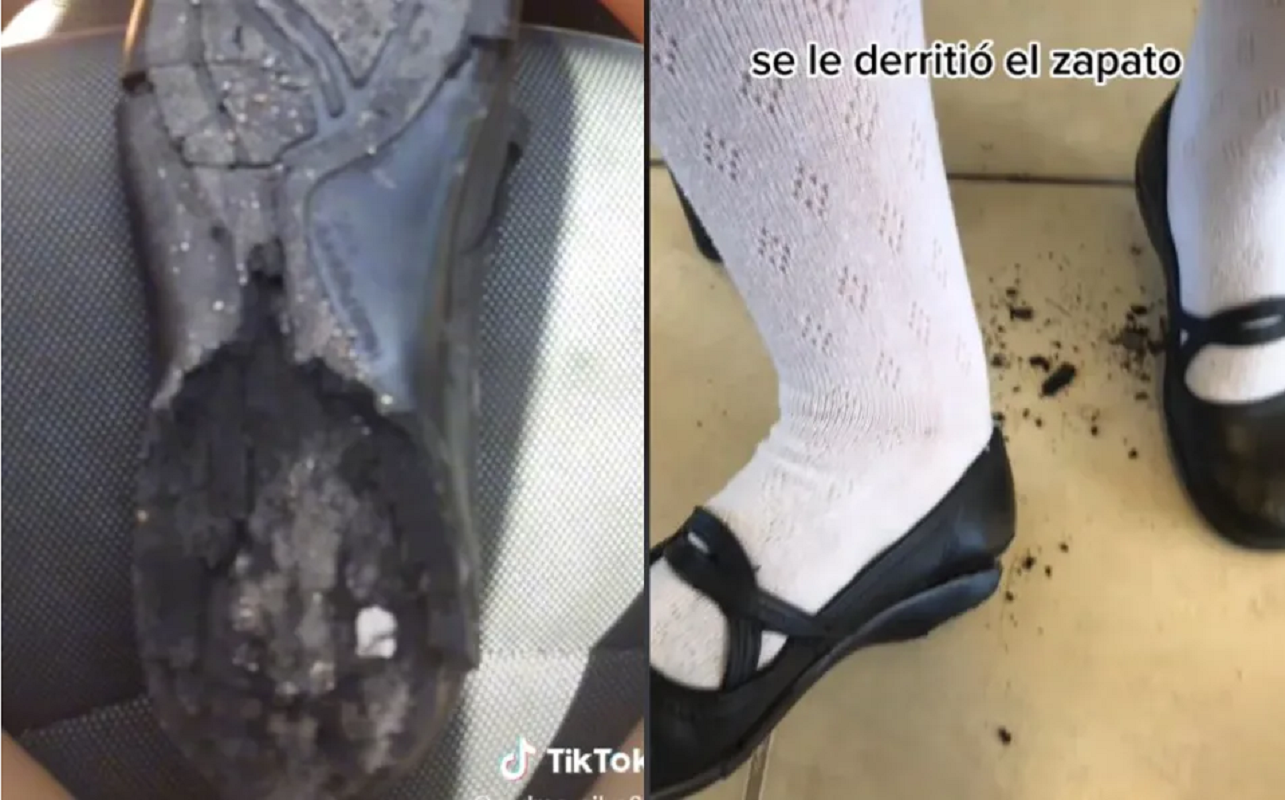 Por El Calor Se Derrite Zapato De Joven En La Escuela Capitalver